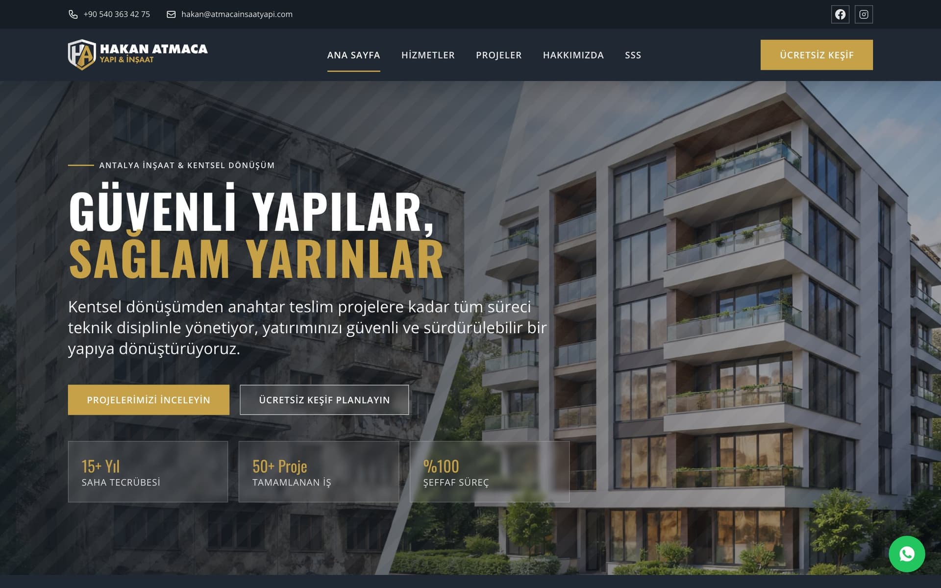 Atmaca İnşaat Yapı — İnşaat projesi