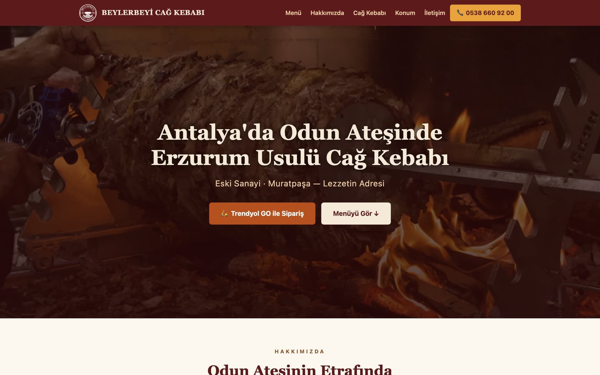 Beylerbeyi Cağ Kebabı — Web & Özel Yazılım kapsamında üretilen görsel 1